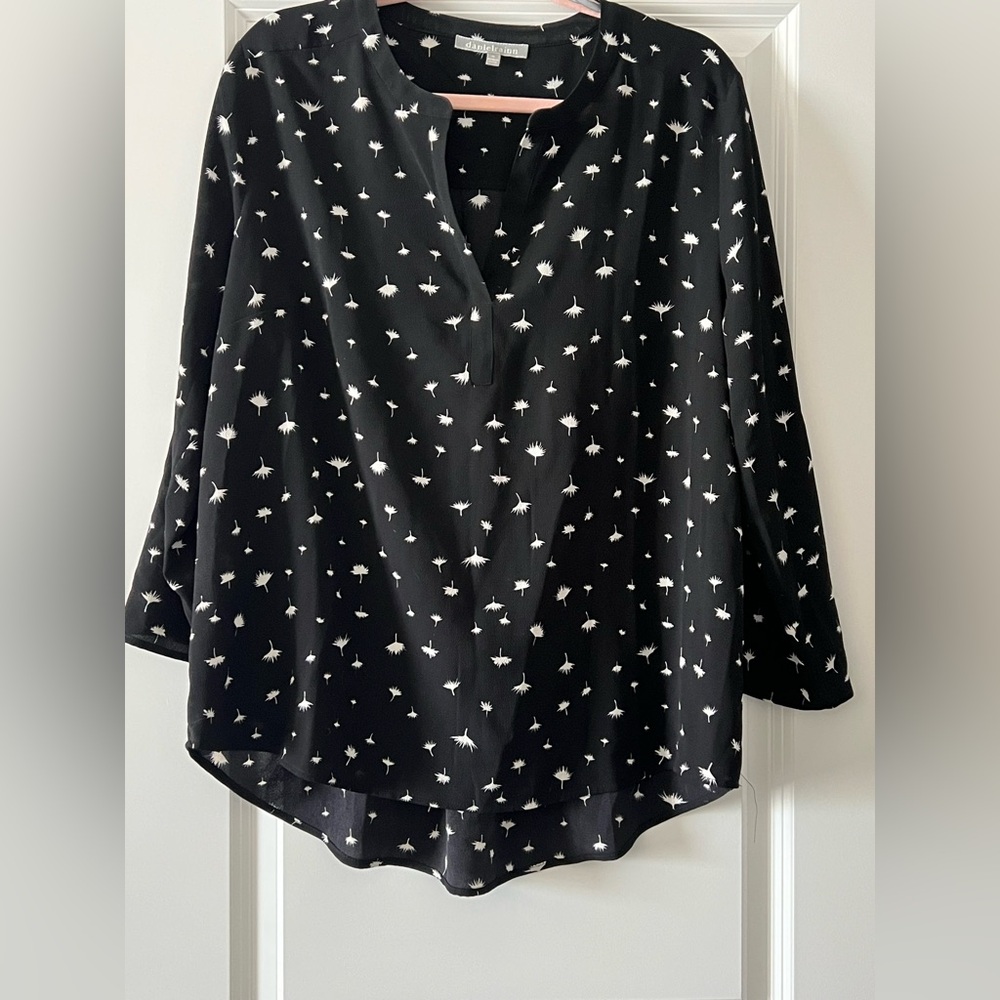 Danielrain Black and White Patterned Tunic